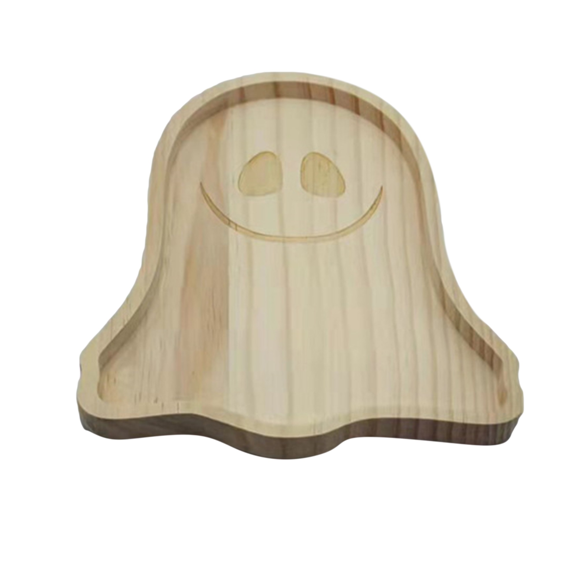 Pudcoco Halloween Wood Cheese Board and Charcuterie Boards Kitchen Pumpkin/Ghost Shaped Wine Meat Cheese Tray for Party Supplies