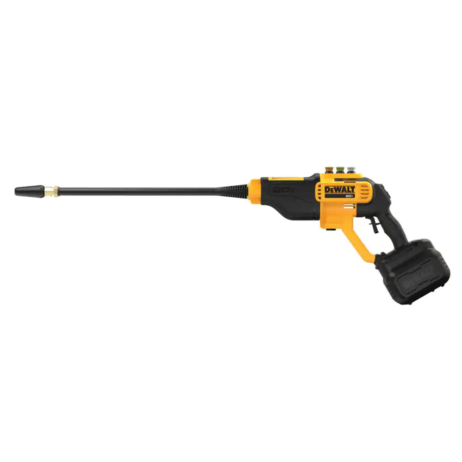 Dewalt 20V 550PSI， 1.0 GPM Cold Water Cordless Electric Power Cleaner with 4 Nozzles， Tool-Only (DCPW550B)