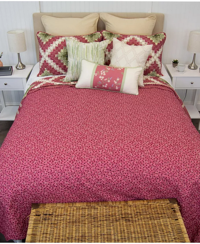 Donna Sharp Sweet Melon 3 Piece Quilt Set， Queen