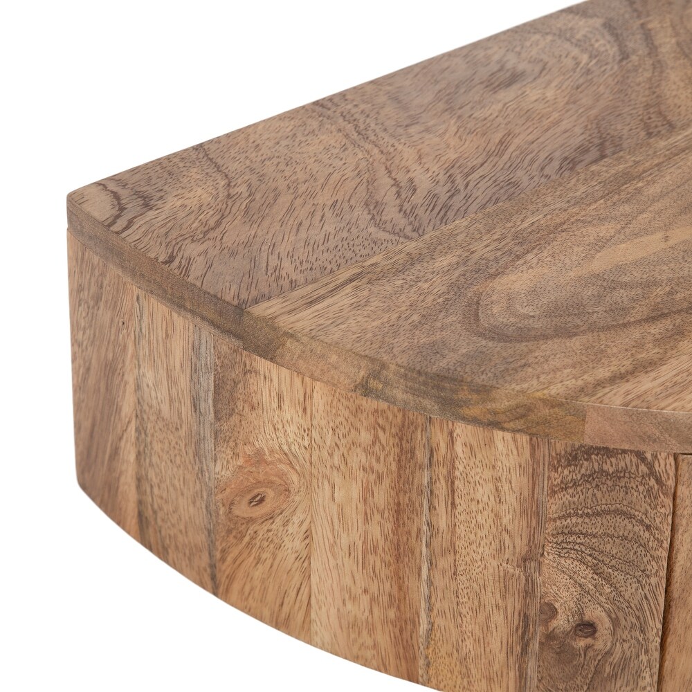 Kate and Laurel Reid Floating Wood Side Table   20x11x6