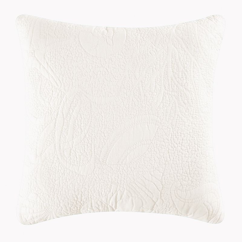 CandF Home White Shell Matelasse Euro Sham