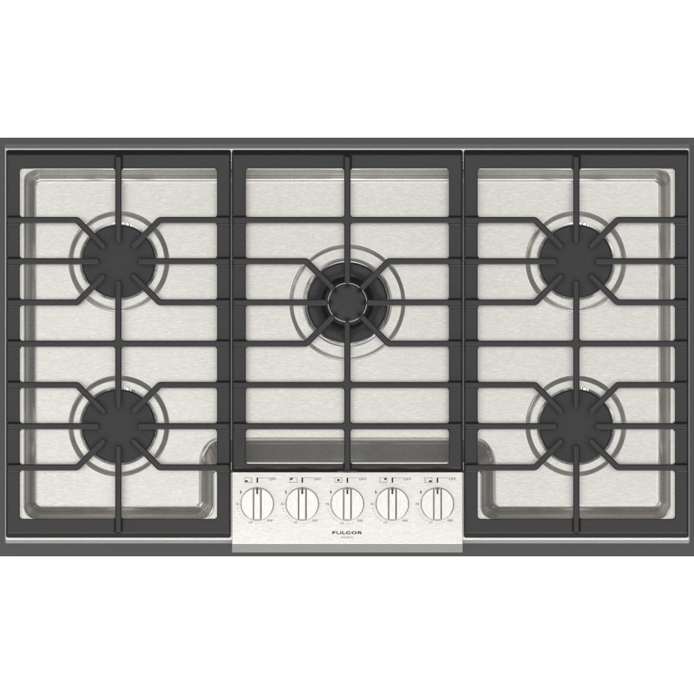 Fulgor Milano 36-inch Built-In Gas Cooktop F4PGK365S1