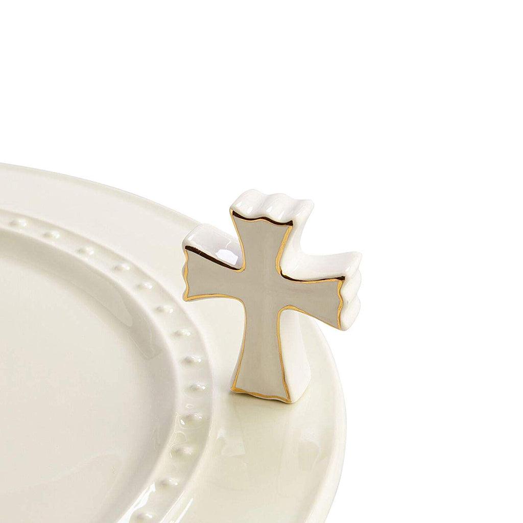 Nora Fleming  White Cross Mini