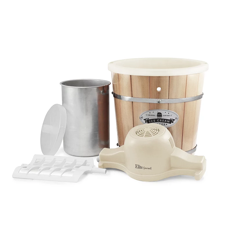 Elite Gourmet 4-qt. Old-Fashioned Ice Cream Maker