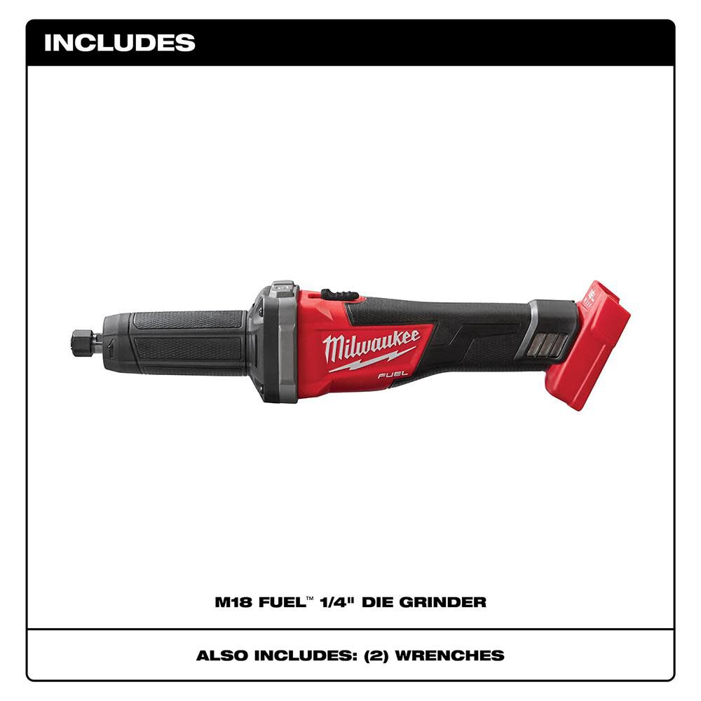 Milwaukee M18 FUEL 1/4 in. Die Grinder (Tool Only) 2784-20 from Milwaukee