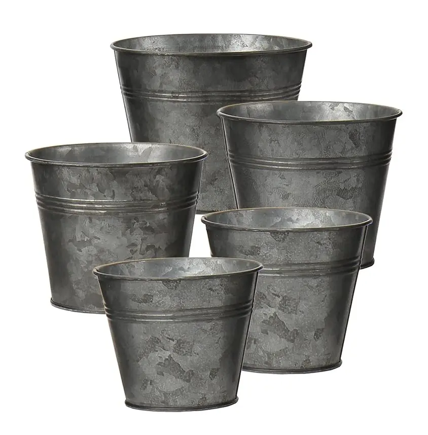 Gardening Supplies Flower Pot Home   Garden Decorative Brass Metal Galvanized Planter Indoor Outdoor At Cheapest Price