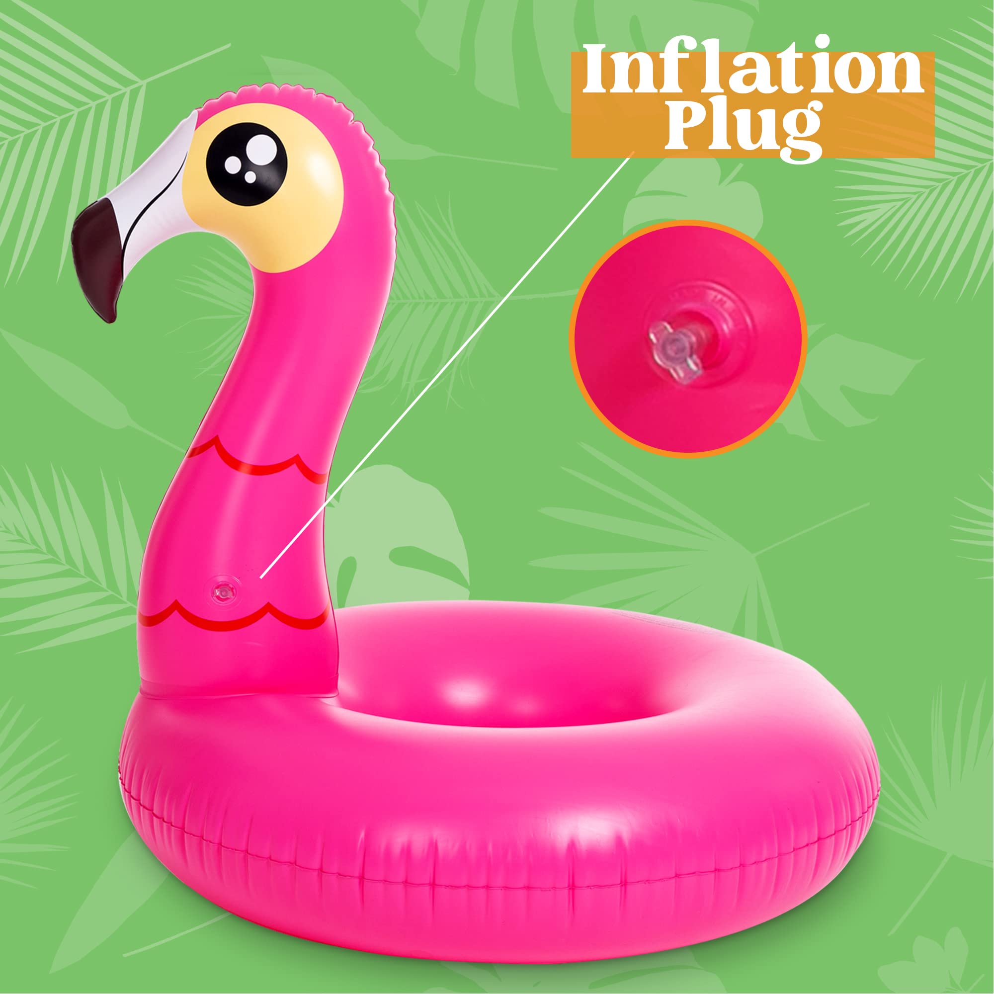 2 Pack Inflatable Flamingo and Unicorn Pool Float Fun Beach Floaties, Swim Party Toys, Summer Pool Raft Lounger for Adults & Kids (Inflates to Over 4ft. Wide)