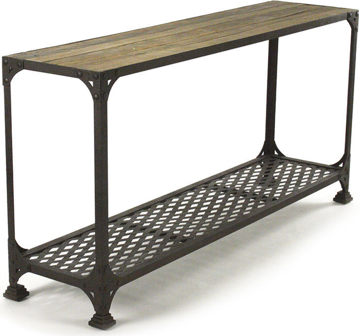 Jerzy Wall Table   Industrial   Console Tables   by Hudson Home Decor  Houzz