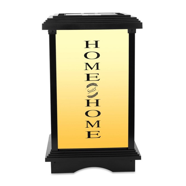 Welcome Home Small Decorative Outdoor Lantern Off white yellow