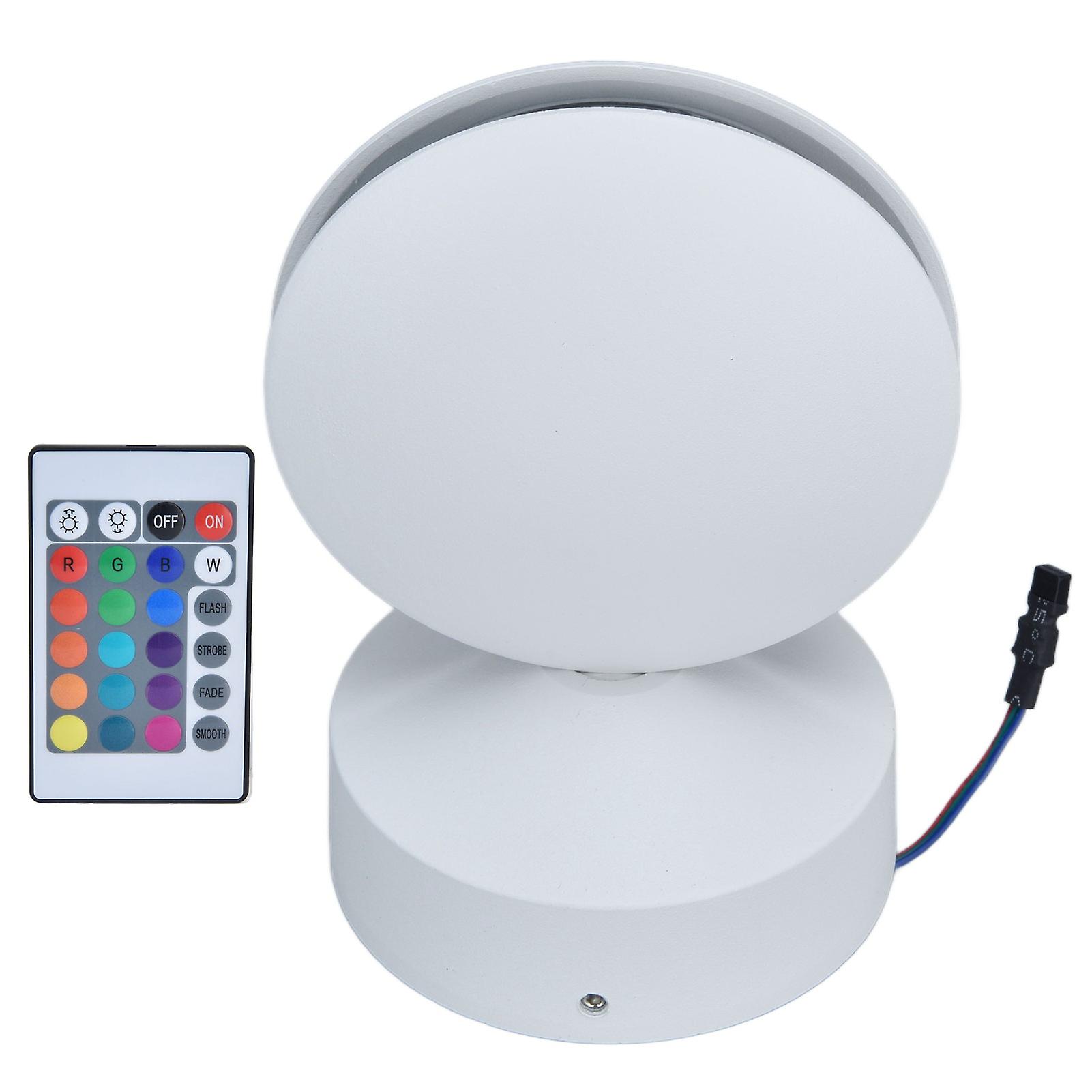 360 Degrees Luminous Wall Lamp Rgb Remote Control 10w Spot Light For Living Room Ac85265v