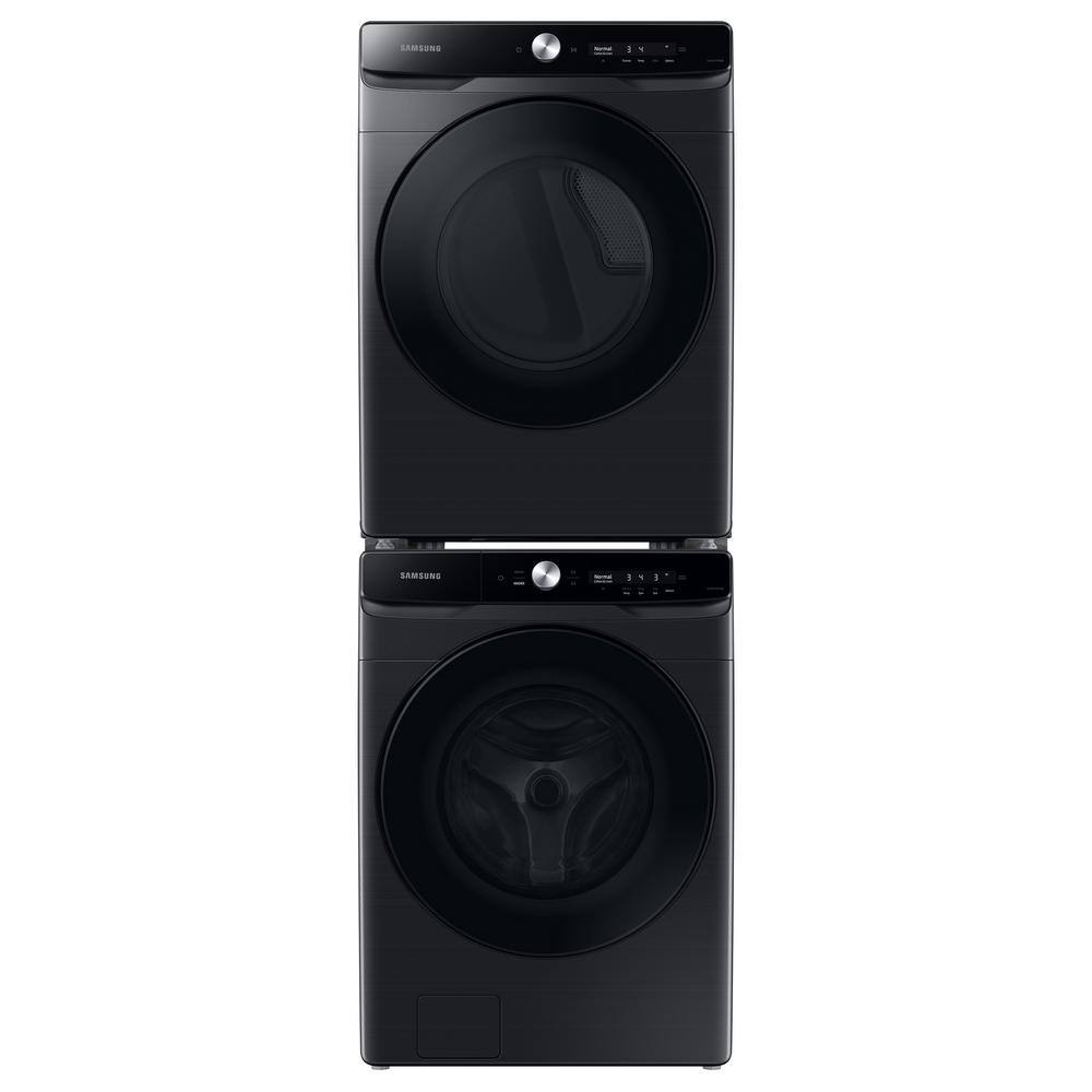  7.5 cu. ft. Smart Stackable Vented Electric Dryer with Smart Dial and Super Speed Dry in Brushed Black DVE50A8600V