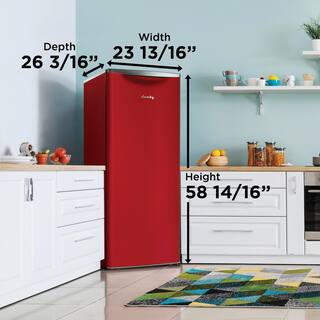 Danby 23.82 in. 11 cu. ft. Retro Freezerless Refrigerator in Red DAR110A3LDB