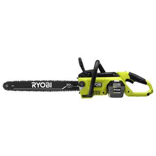 RYOBI 40V HP Brushless 20 in. Battery Chainsaw with 8.0 Ah Battery and Rapid Charger RY405110