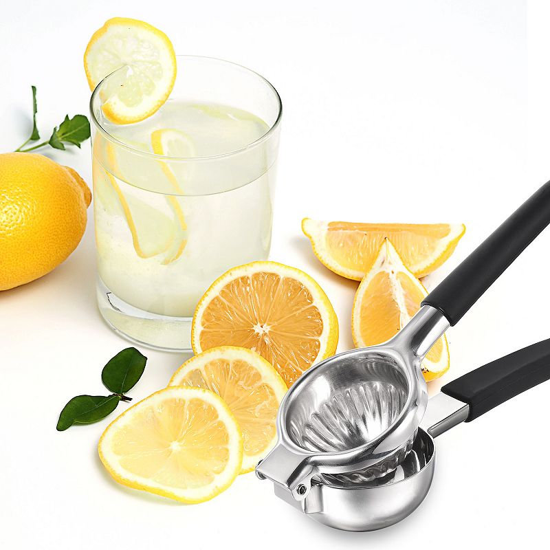 Manual Hand Juicer， Stainless Steel Lemon Orange Citrus Squeezer