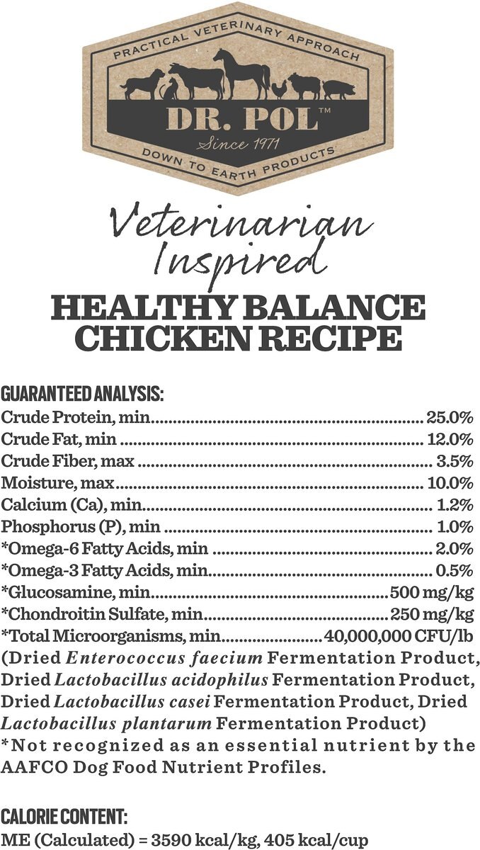 Dr. Pol Healthy Balance Chicken Recipe Dry Dog Food