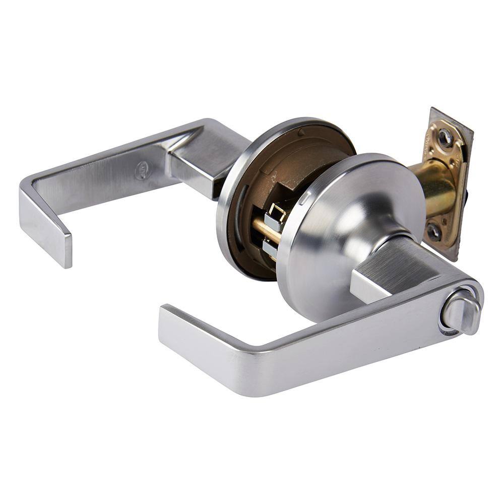 Universal Hardware Universal Hardware Light Duty Commercial Entry Lever ADA UL 3-Hr Fire ANSI Grade 2 Satin Chrome Finish UH40049