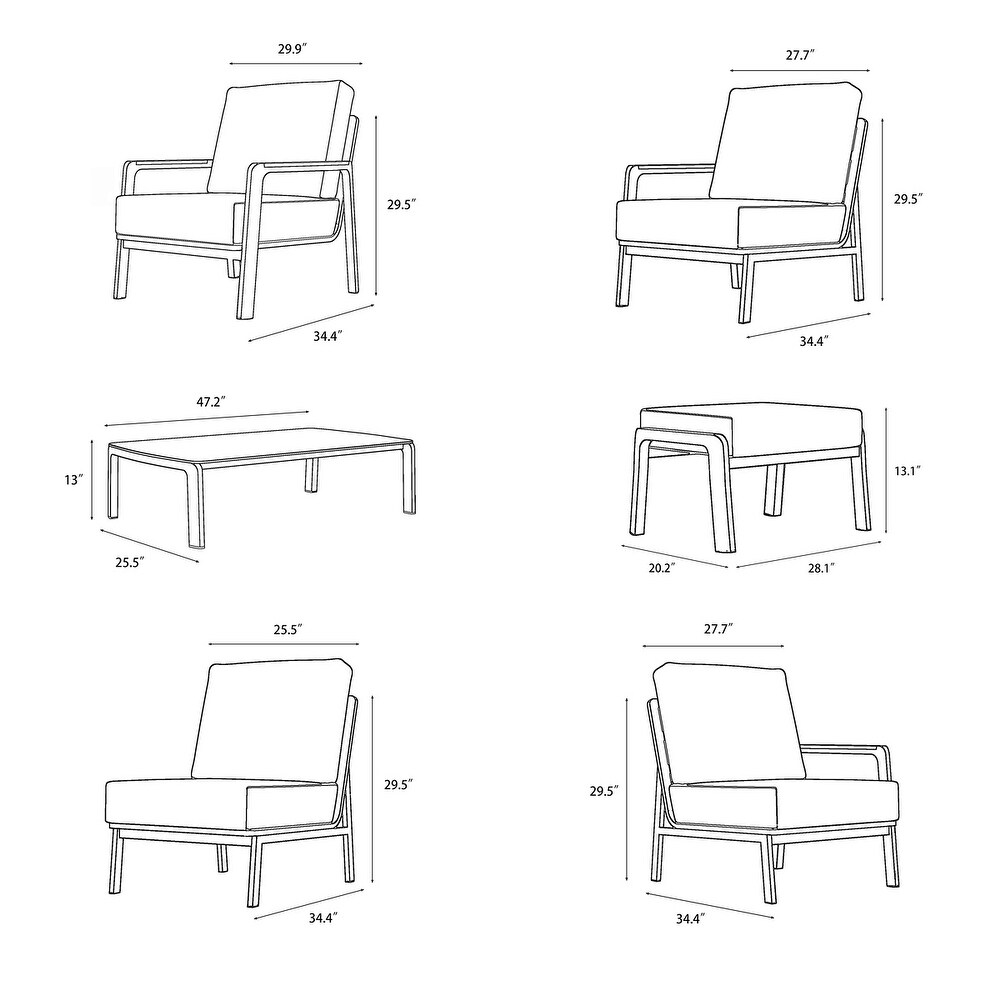 Oceanside 9 Piece Deep Seating Set