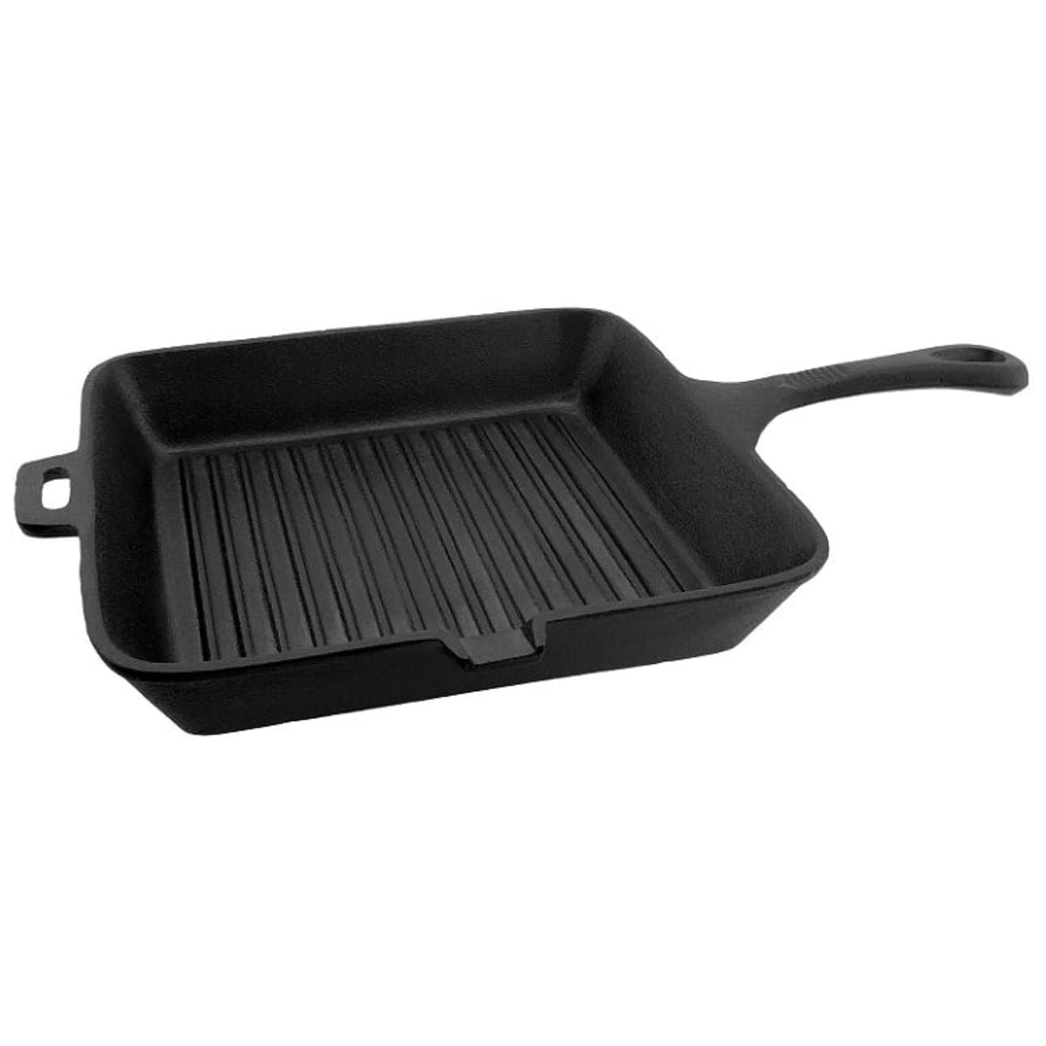 Old Mountain Pre Seasoned 10108 10 1/2 Inch x 1 3/4 Inch Square Grill Pan with Assist Handle