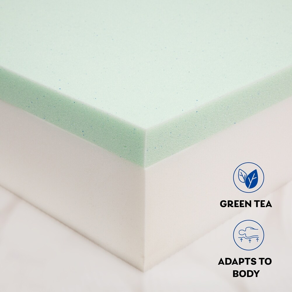 Green Tea Infused Memory Foam Queen Mattress 8 IN Gel Memory Mattress