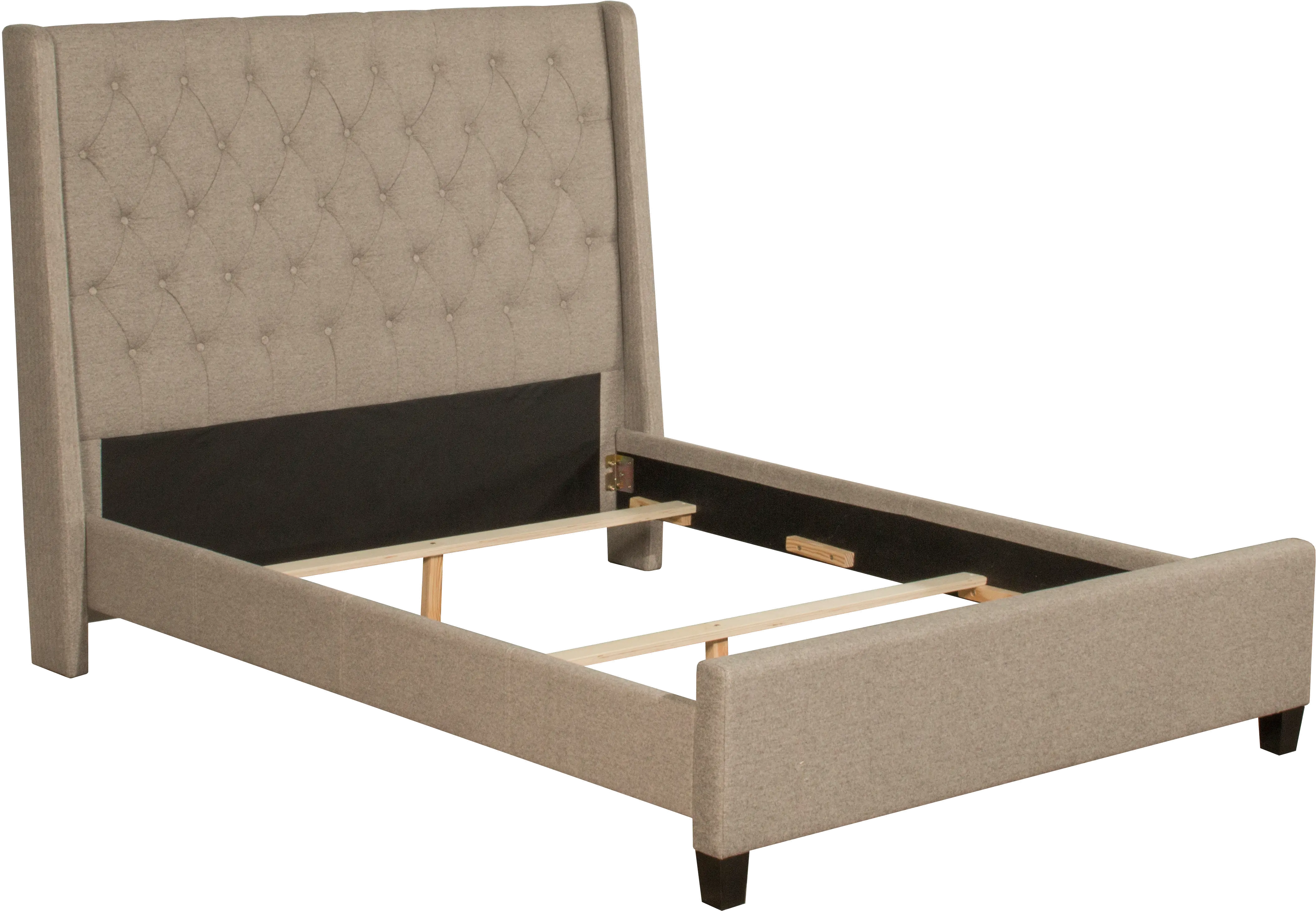 Churchill Beige Queen Upholstered Bed