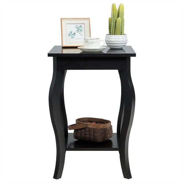 Gymax Accent Side Table Sofa End Table Nightstand Coffee Table w/ - See Details