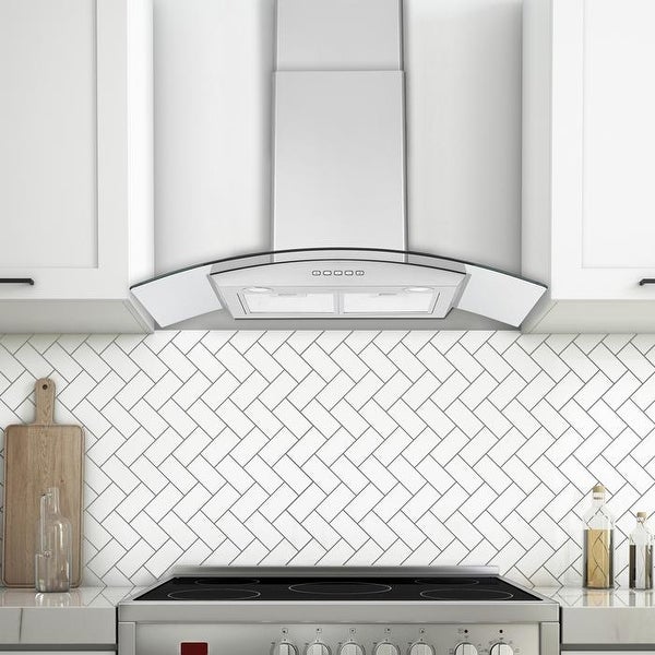 36 in. Convertible Wall-Mounted Range Hood in Stainless Steel