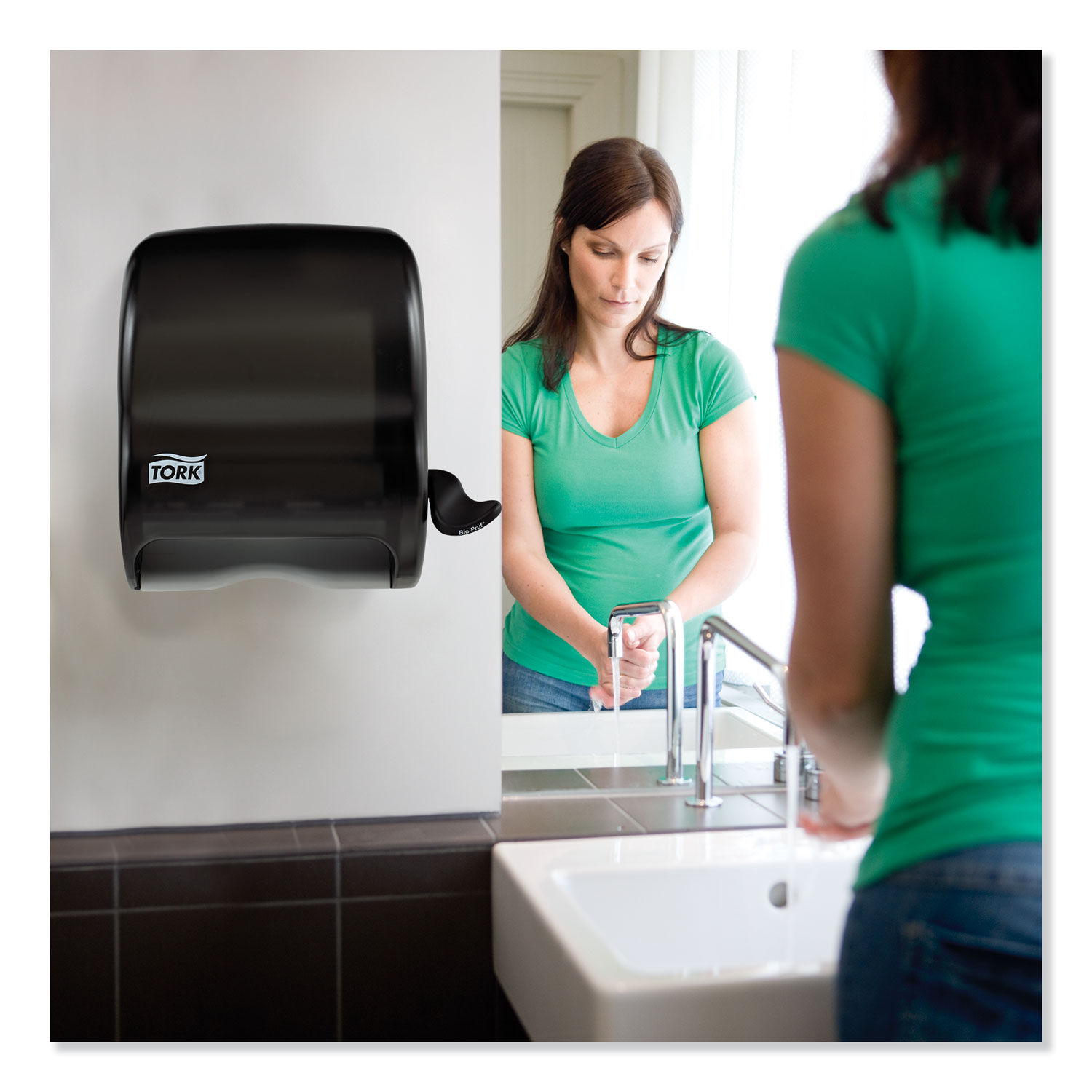 Compact Hand Towel Roll Dispenser by Torkandreg; TRK83TR