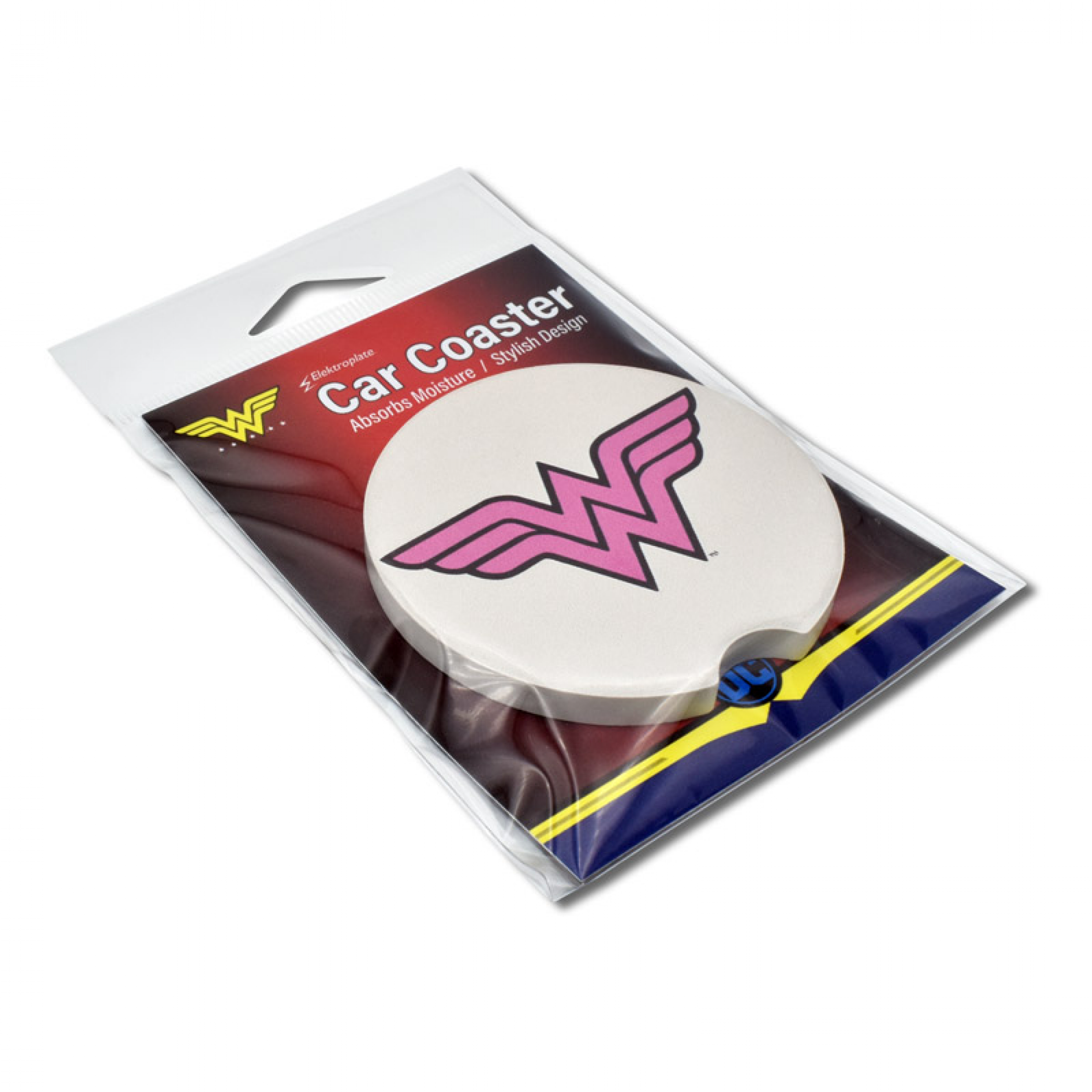 Wonder Woman 813432 Wonder Woman Symbol Absorbent Car Coasters