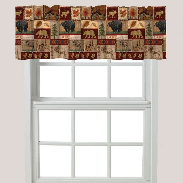 Laural Home Lodge Collage Window Valance