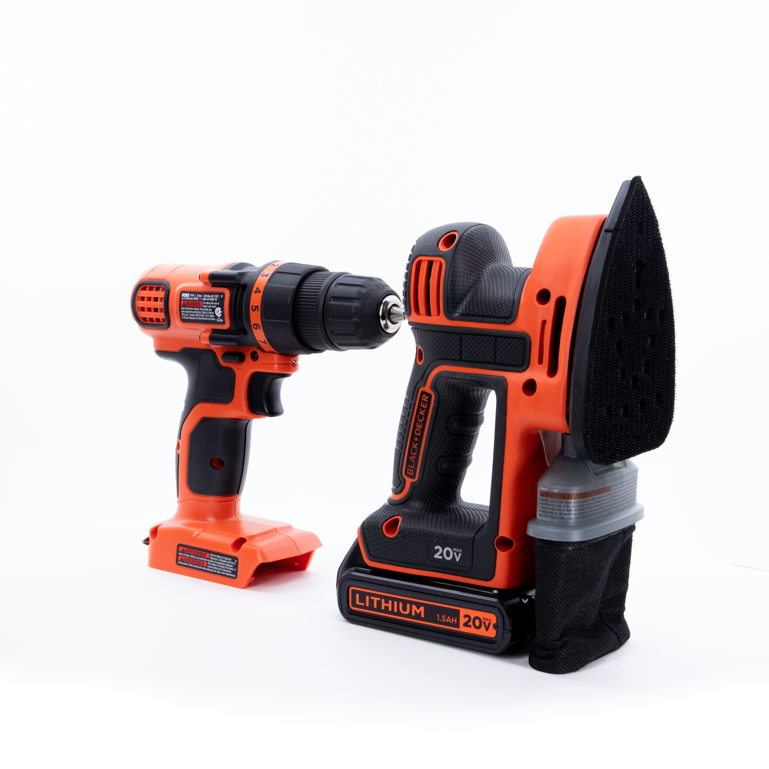 20V MAX* POWERCONNECT™ Cordless Drill/Driver + MOUSE™ Detail Sander Combo Kit