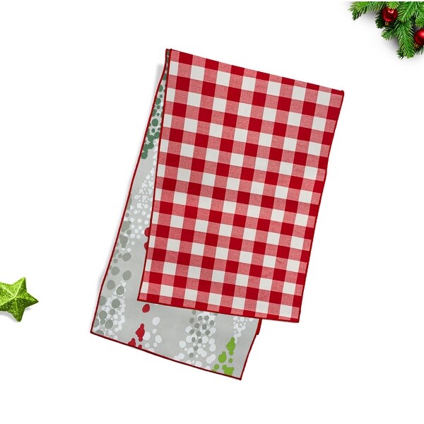 Joita Reversible ANGELO FLOW Green/RIGEL Green Christmas Table Runner