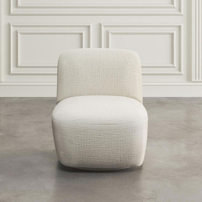 Josie Swivel Accent Chair in Mink or Snow