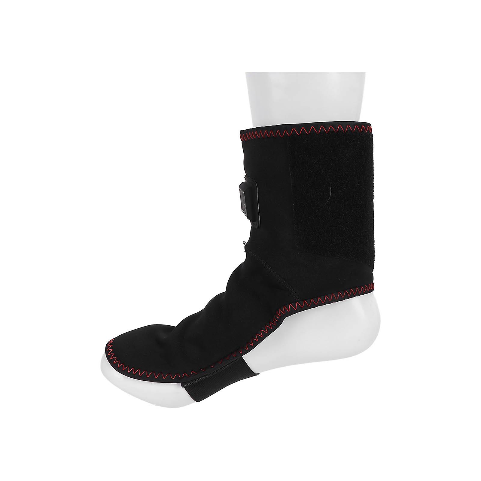 Heated Foot Ankle Brace Wraps Pain Relief Hot Therapy Foot Pad For Planters Fasciitis Achilles Tendinitis Arthritis