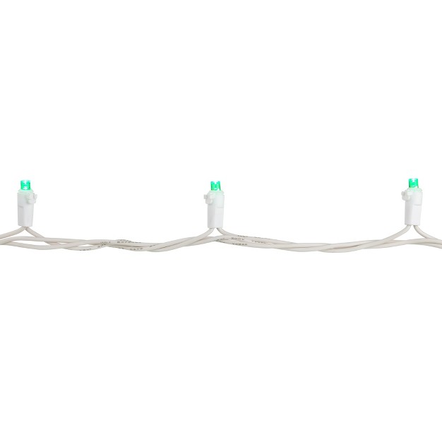 Northlight 50ct Wide Angle Led String Lights Green 16 25 x27 White Wire