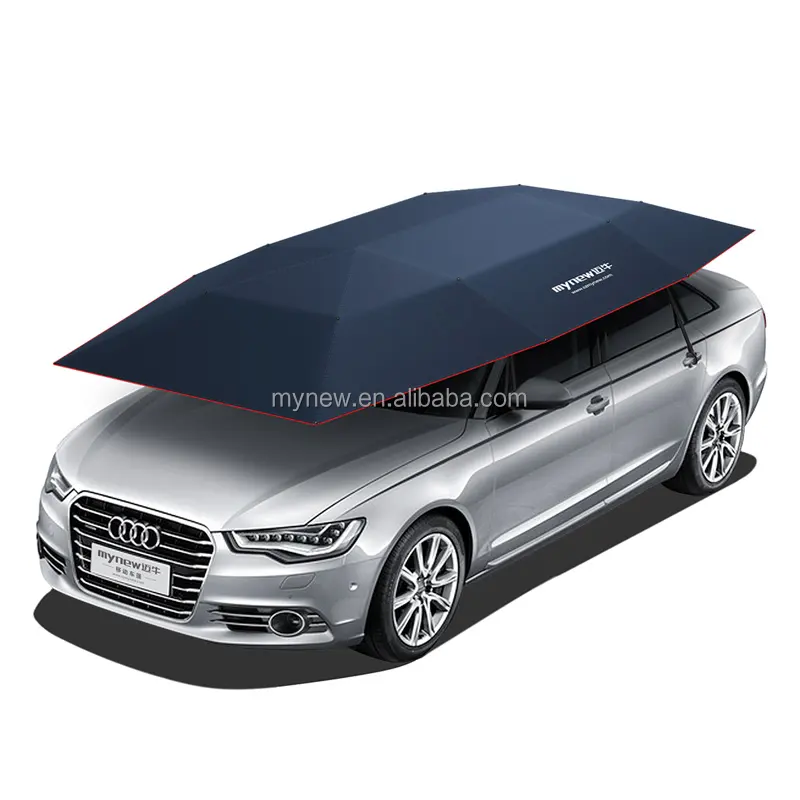 Outdoor camping use manual 210D High quality oxford fabric Outdoor Car Covering roof sun shade umbrella