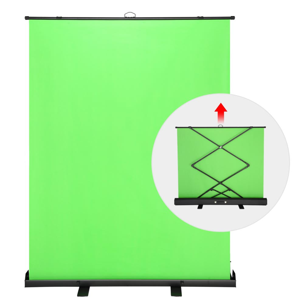 InstaHibit Green Screen Chromakey Backdrop Floorstanding 6.6 ft