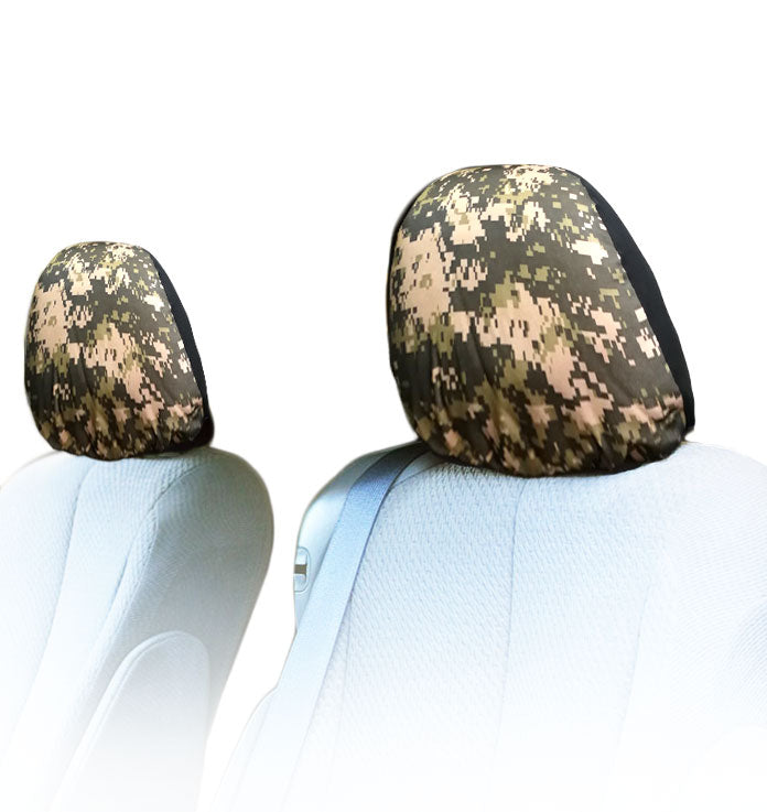 Army Military Camouflage Car Truck SUV Headrest Covers New Pair Universal Size