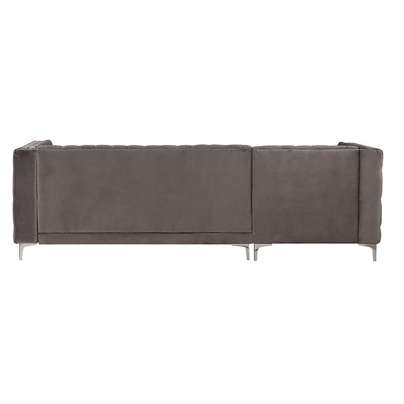 F.c Design Modern Design L-shape Sectional Sofa Velvet