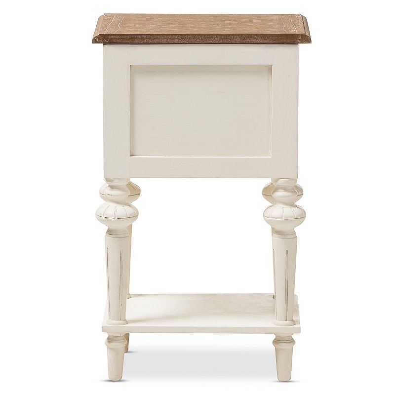 Baxton Studio Marquetterie French Provincial Nightstand