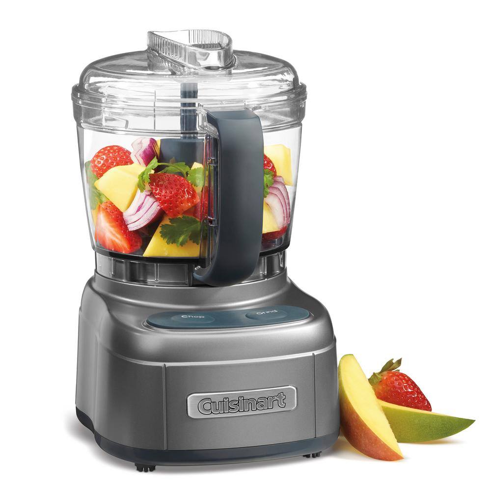 Cuisinart Elemental 4-Cup Gun Metal Food Processor ECH-4GM