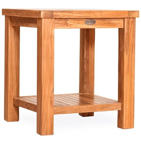 Chic Teak Rustic Teak Wood Tundra Side Table