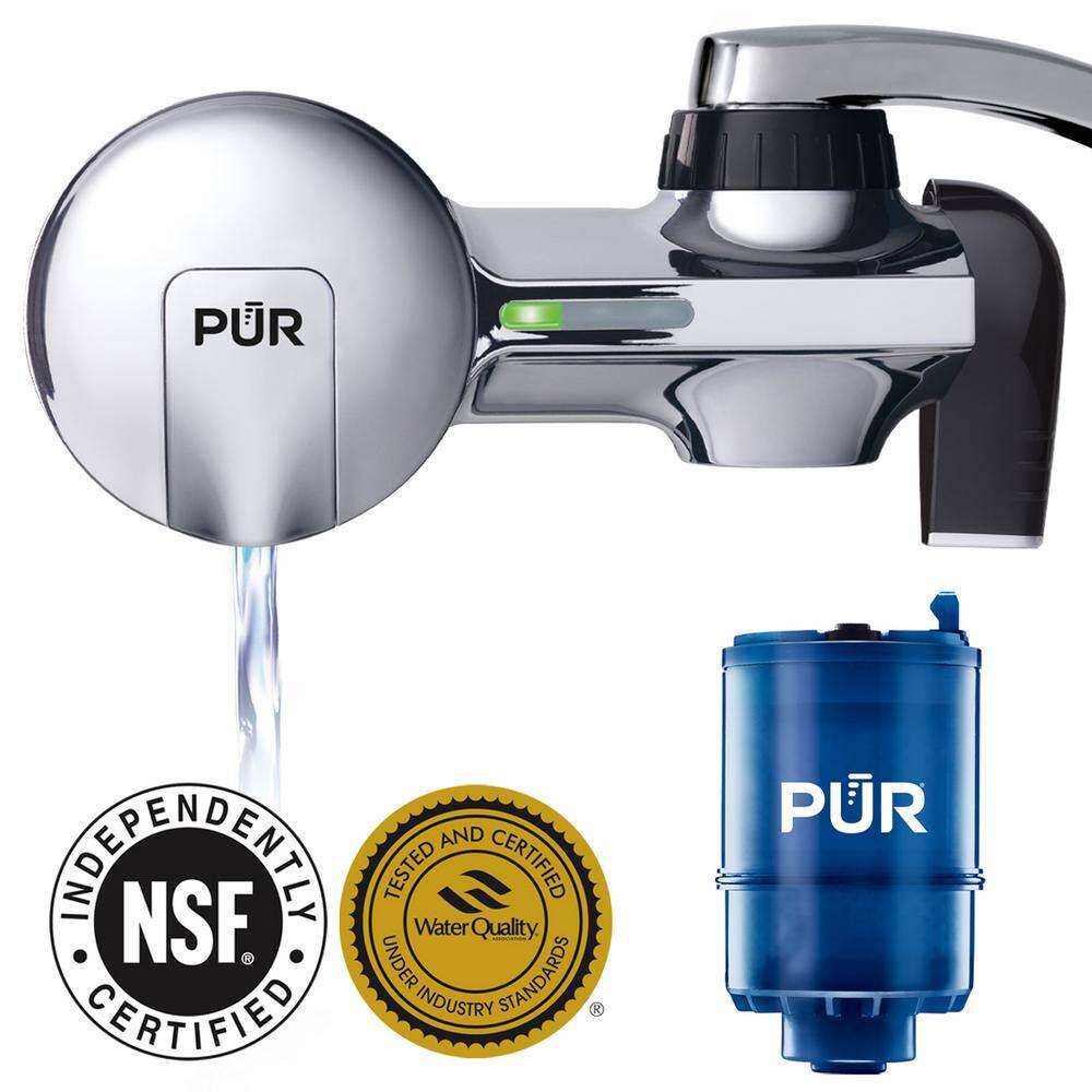 PUR PLUS Faucet Mount Filtration System Chrome PFM400H