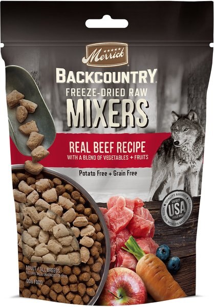 Merrick Backcountry Freeze-Dried Raw Real Beef Recipe Grain-Free Freeze-Dried Dog Food