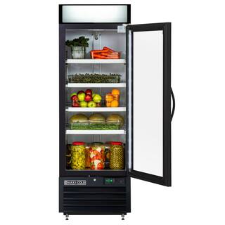 Maxx Cold 27 in. 23 cu. ft. Merchandiser Refrigerator Free Standing 23 Cu. Ft - Black MXM1-23RBHC