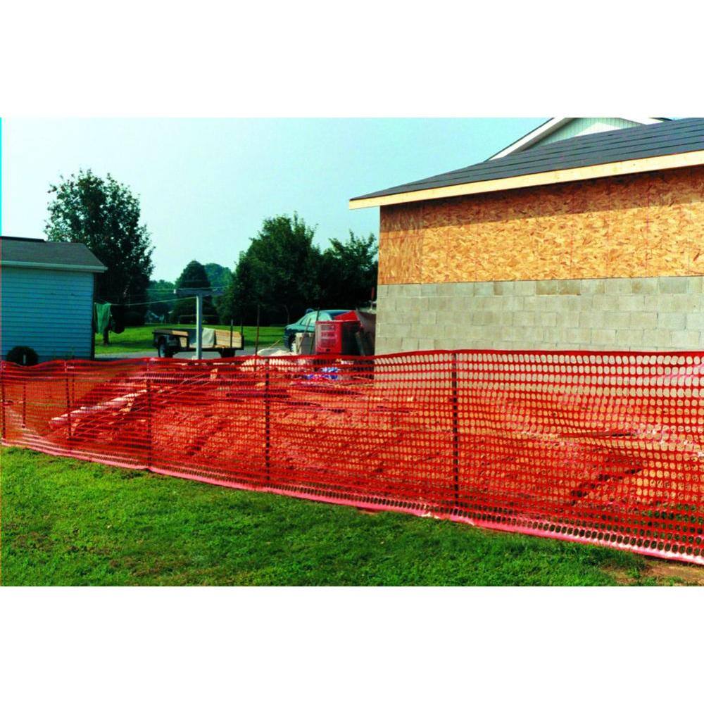 Tenax 4 ft. x 100 ft. Orange Guardian Safety Barrier Fence 2A060006