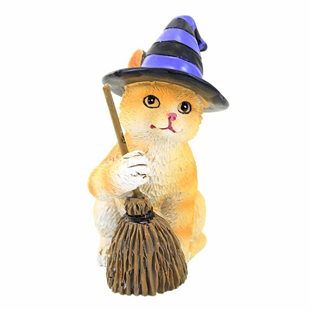 Ganz Trick Or Treating Cat One Cat Figurine 4 75 Inches Halloween Kitten Costume Polyresin Multicolored