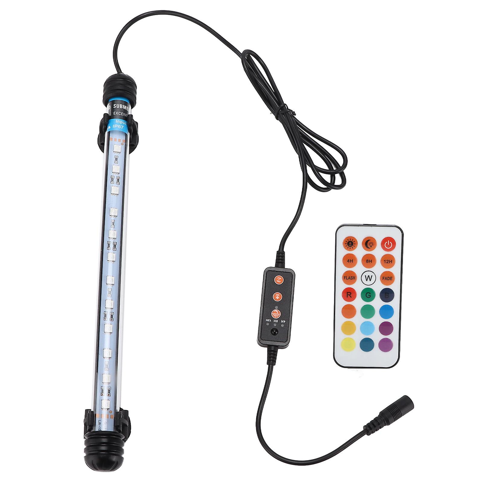 Aquarium Light Adjustable Timing Strong Penetrating Power Submersible Led Aquarium Light 110240v12 Lamp Beads Au Plug