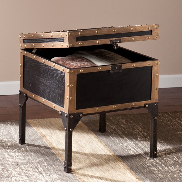 SEI Furniture Azul Travel Trunk Side Table