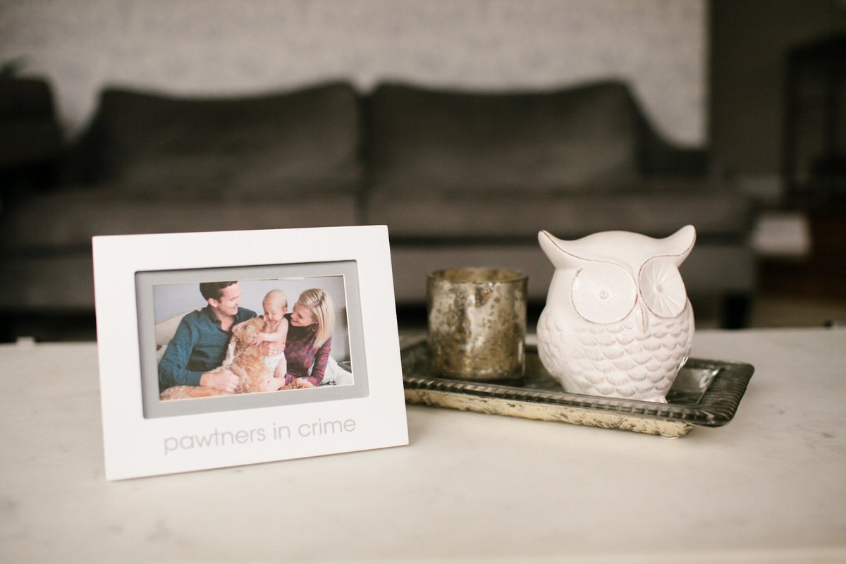 Pearhead Pawtners In Crime Sentiment Frame， 6 x 4-in