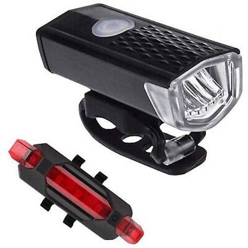 OUTSPROTRE Rechargeable Cycling Bike LED Front Light and Tail Strong Light Kit Waterproof